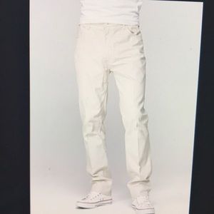 White LEVI’S Sample 511 Slim Fit Men’s Black Logo Jean’s